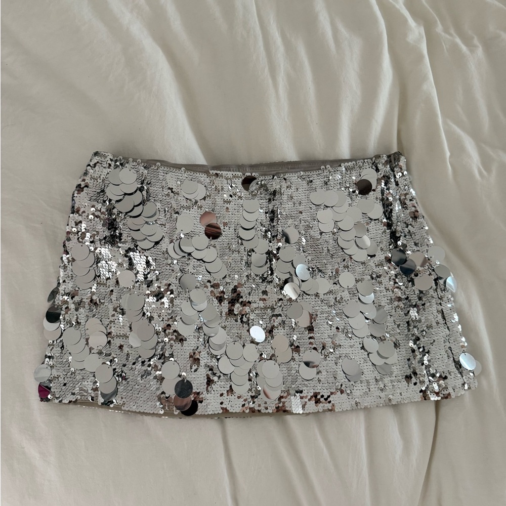 Danielle Guizio Sequin Skirt
